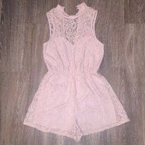 Pink Glitter Romper (S)